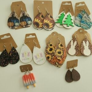 10 pairs, seasonal earrings